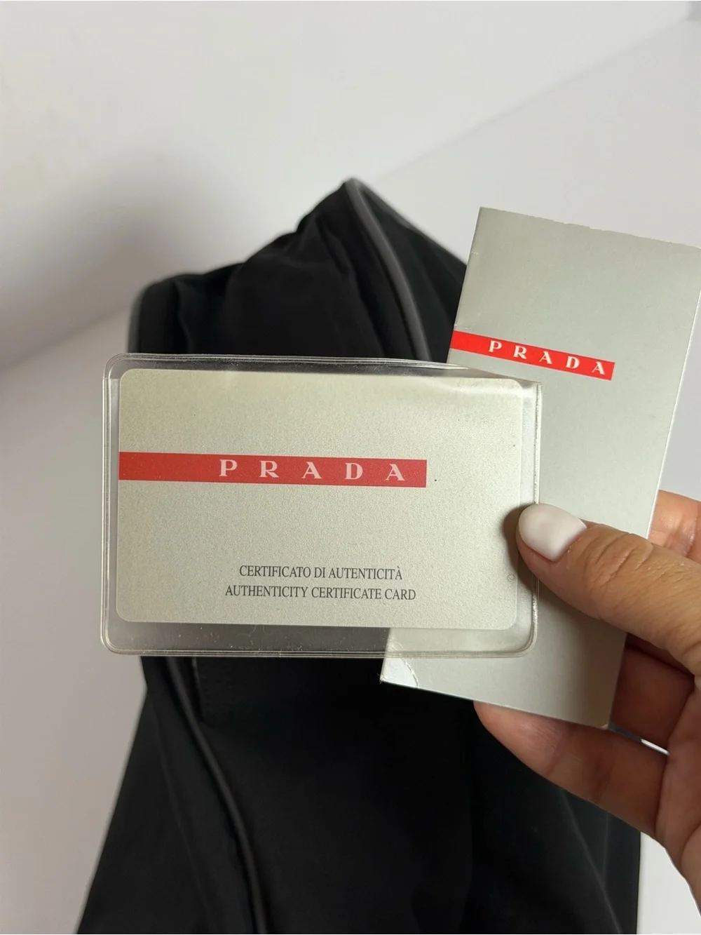 Prada Linea Rossa Sport Black Nylon Messenger Bag 2000s